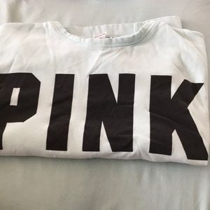 mint green pink crew neck